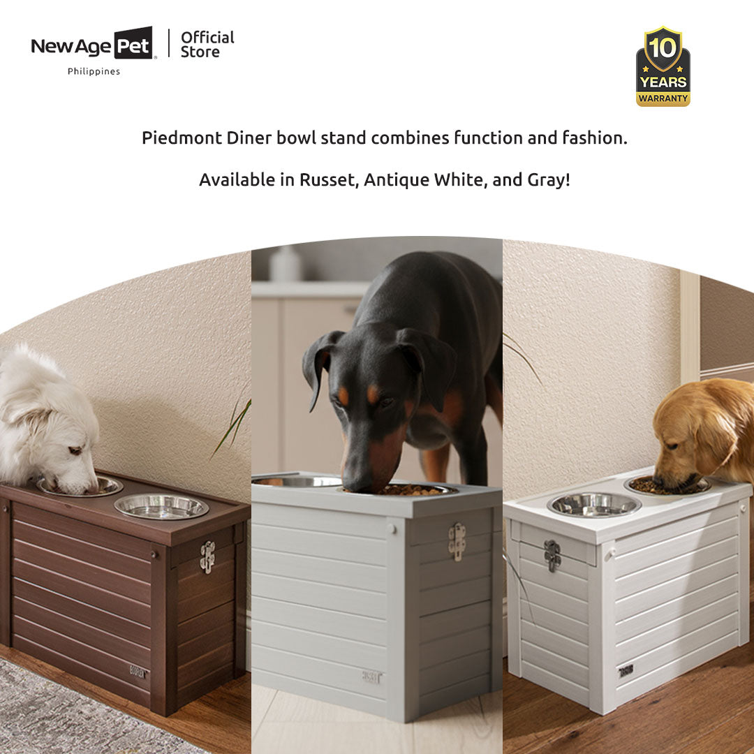 NEW AGE PET Piedmont Pet Diner Feeder Dog Bowl