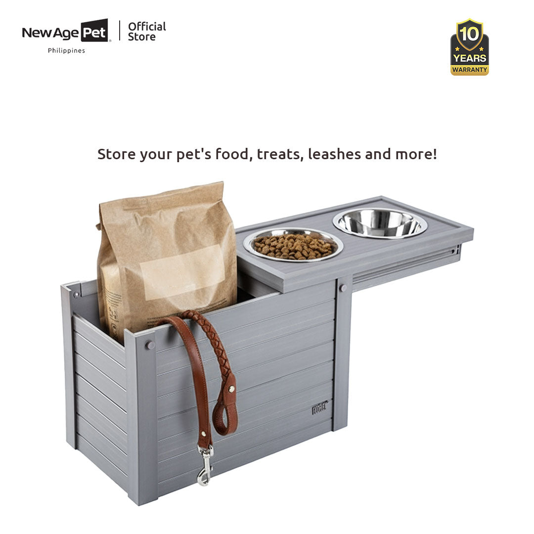 NEW AGE PET Piedmont Pet Diner Feeder Dog Bowl