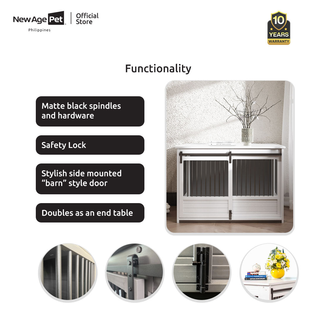 NEW AGE PET Sliding Barndoor Dog Crate