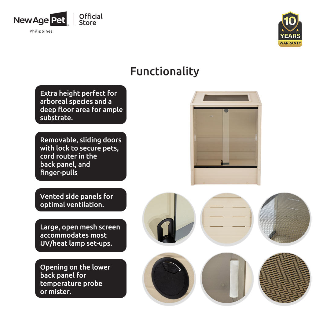 NEW AGE PET Madagascar Vertical Reptile Lounge House