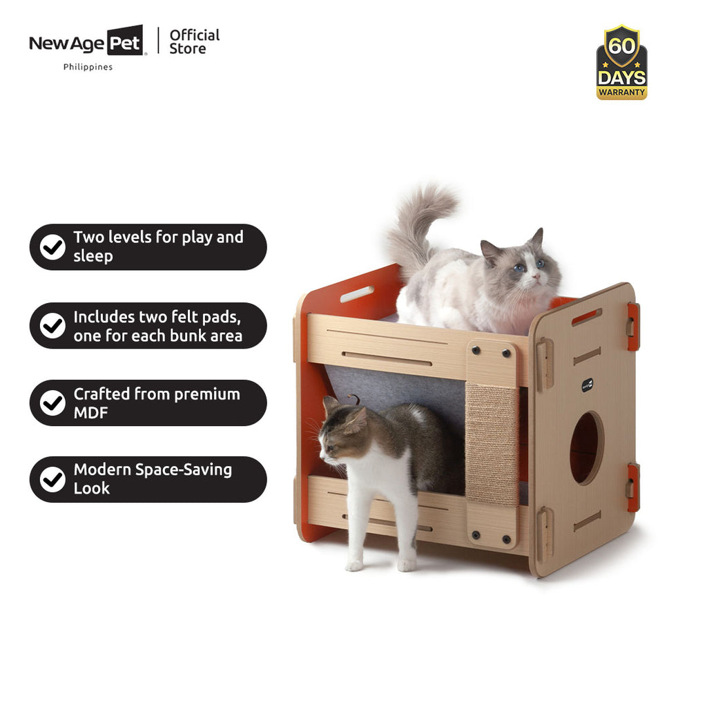 NEW AGE PET Play Structure Purr & Play Kitty Bunk Bed
