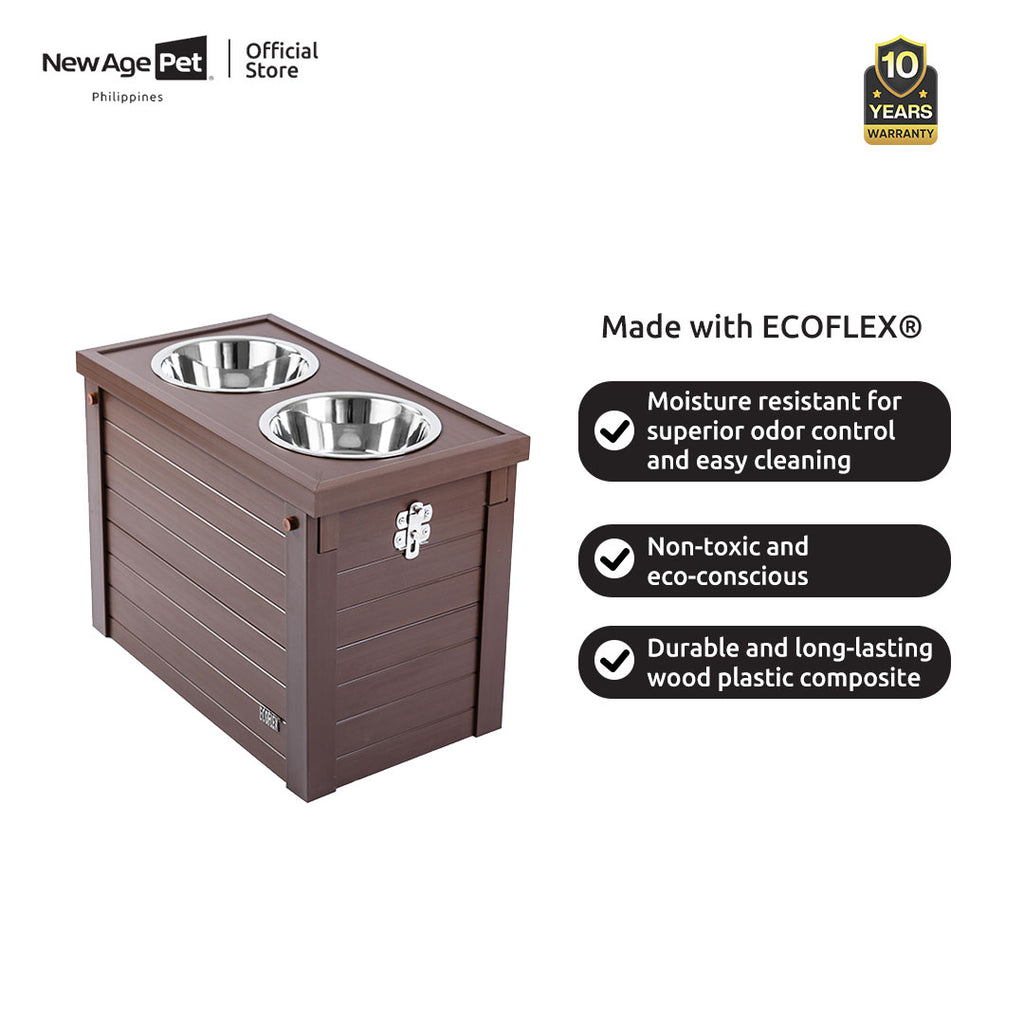 NEW AGE PET Piedmont Pet Diner Feeder Dog Bowl