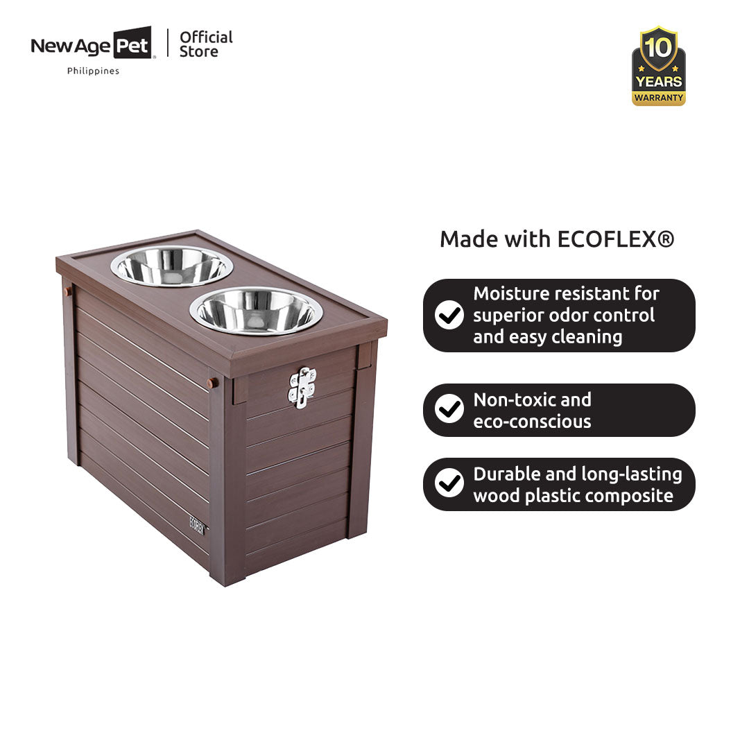 NEW AGE PET Piedmont Pet Diner Feeder Dog Bowl