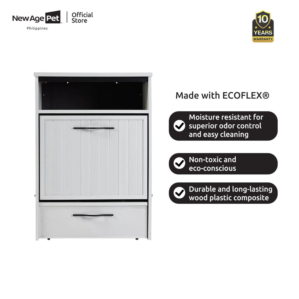 NEW AGE PET Brea Pantry Dog Diner Pet Feeding Cabinet