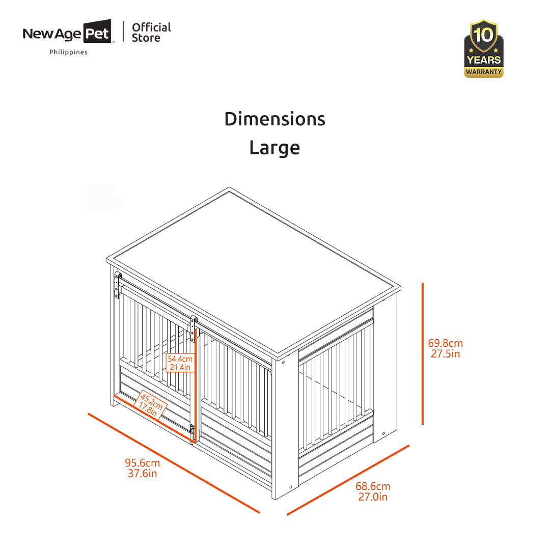 NEW AGE PET Sliding Barndoor Dog Crate