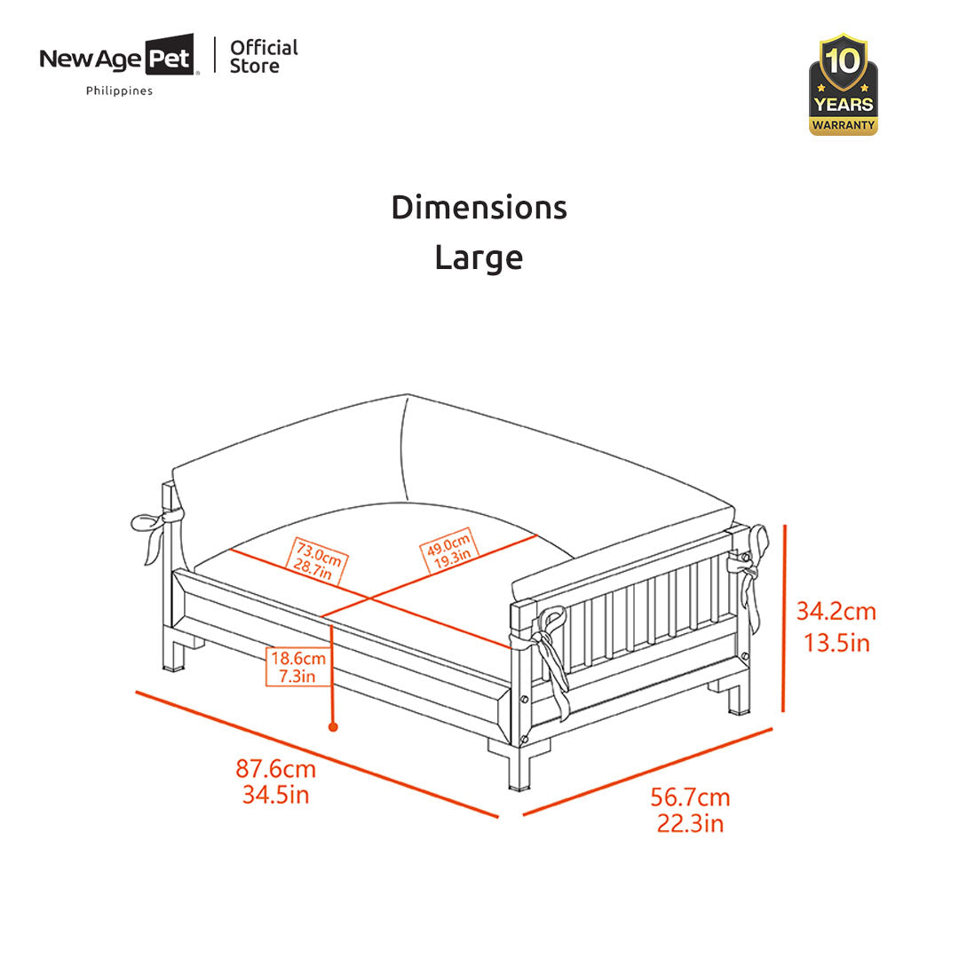 NEW AGE PET Manhattan Pet-Bed Dog Cushion