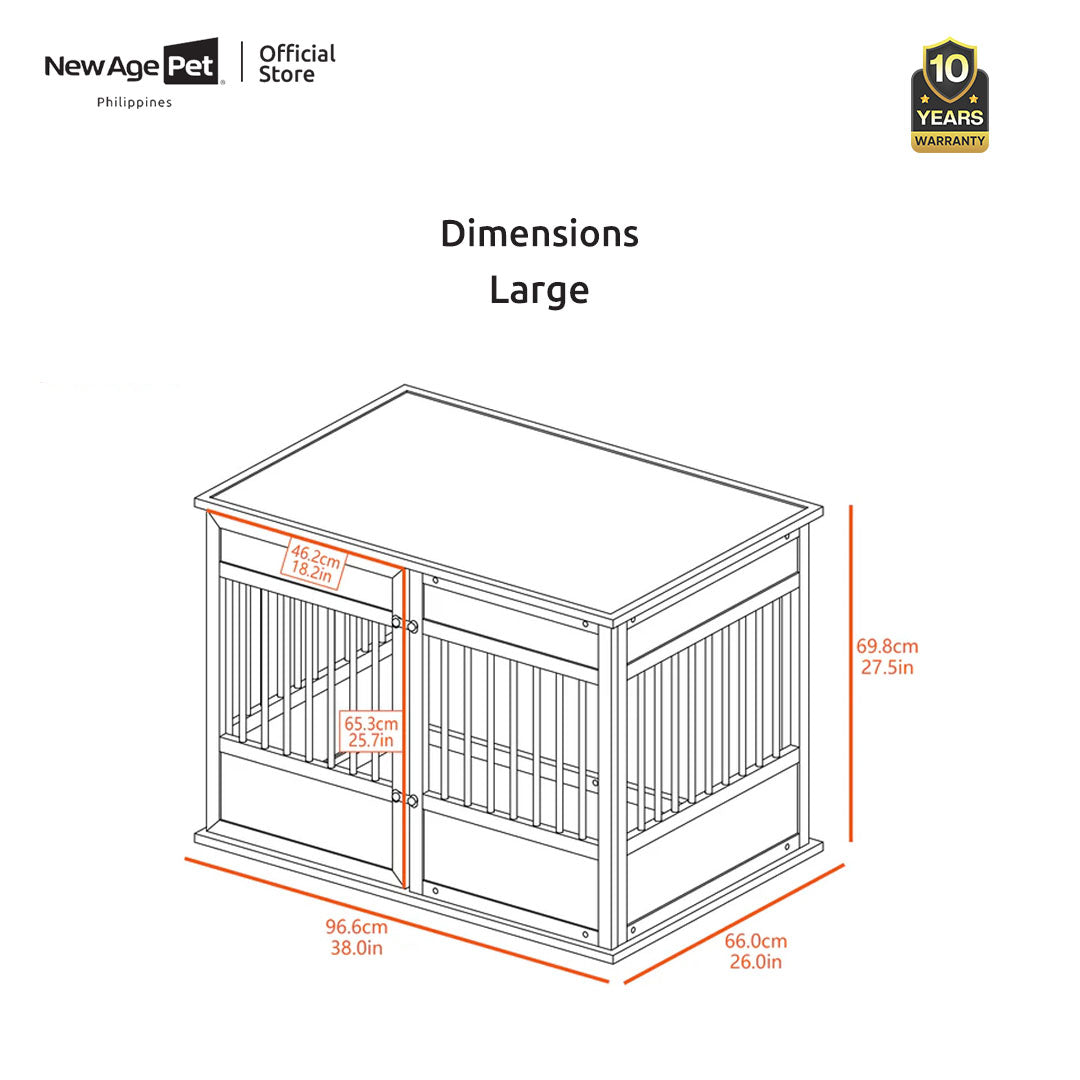 NEW AGE PET Horizon Pet Crate End Table