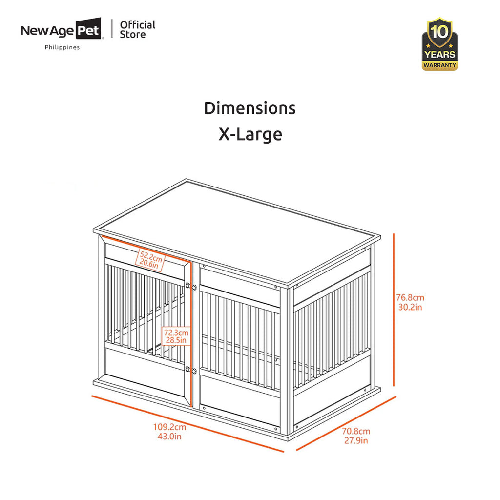 NEW AGE PET Horizon Pet Crate End Table