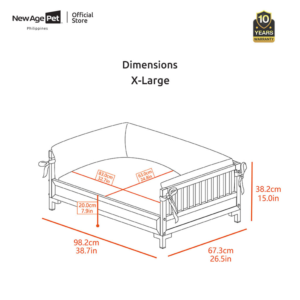 NEW AGE PET Manhattan Pet-Bed Dog Cushion