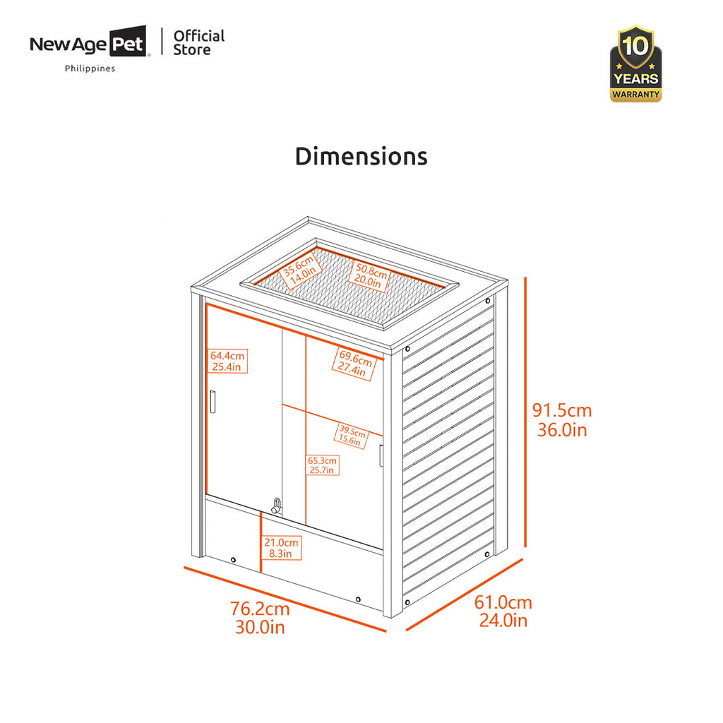 NEW AGE PET Madagascar Vertical Reptile Lounge House