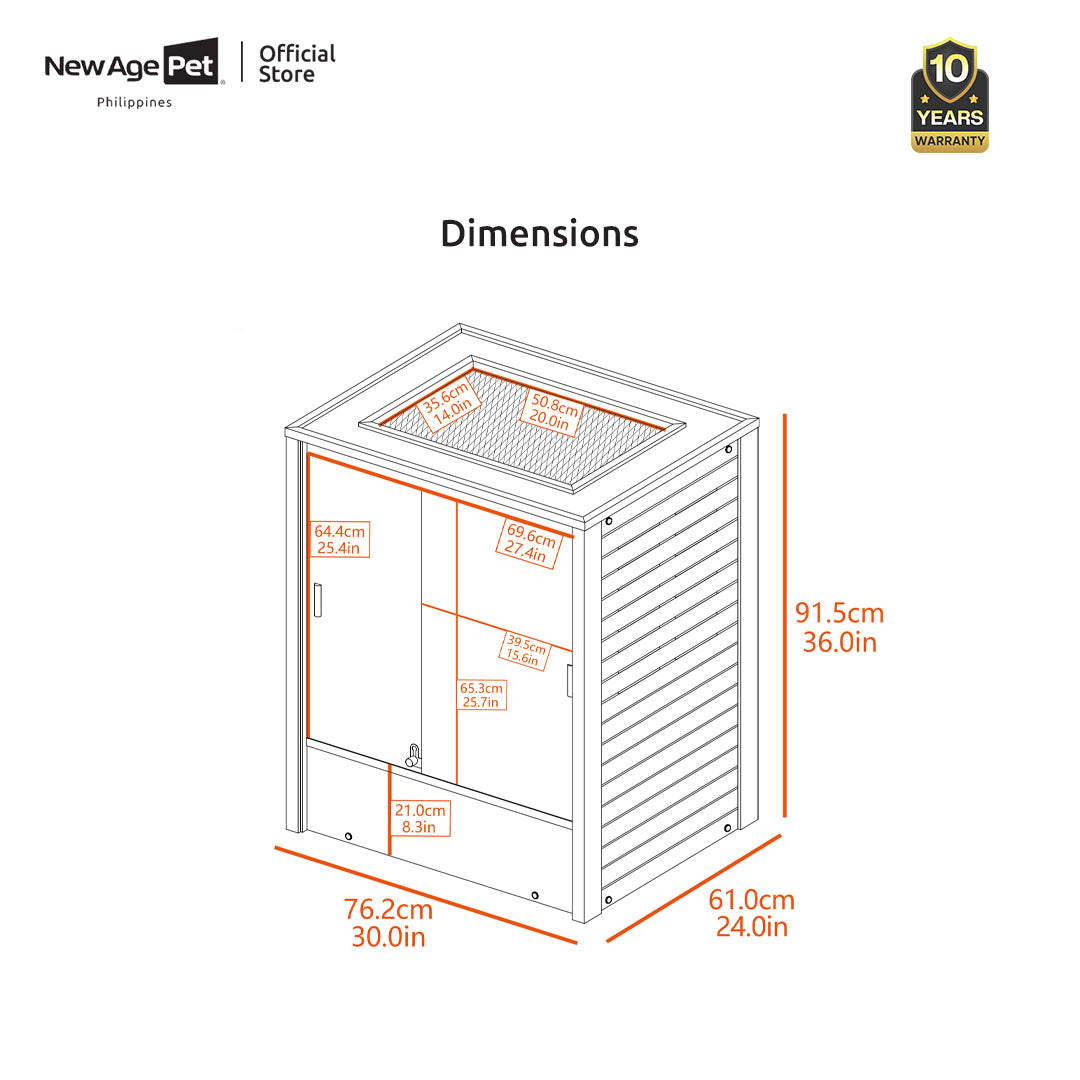NEW AGE PET Madagascar Vertical Reptile Lounge House